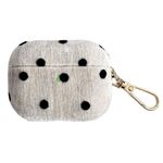 Per AirPods 4 in velluto + custodia antiurto per cuffie per PC (bianco)