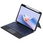Per Huawei MatePad 11.5 S Custodia in pelle con tastiera Bluetooth retroilluminata staccabile con touchpad (nero)