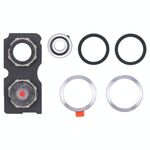 Per Xiaomi Redmi Note 13 Pro+ Cornice per obiettivo fotocamera posteriore (argento)