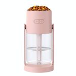 280ml Volcano Cup Rotante Umidificatore Mini Colorato Luce Ambientale Auto Diffusore di Aromi (Rosa)