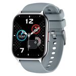 Orologio sportivo quadrato intelligente per monitoraggio della salute dell'ossigeno nel sangue/sonno/frequenza cardiaca (grigio argento)
