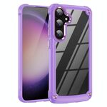 Per Samsung Galaxy S25+ 5G TPU + PC Lens Protection Custodia per telefono (viola)