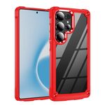 Per Samsung Galaxy S25 Ultra 5G TPU + PC Lens Protection Custodia per telefono (rosso)