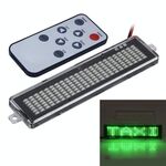 DC 12V LED per auto programmabile messaggio vetrina cartello scorrevole display illuminazione scheda con telecomando (luce verde)