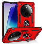 Per Redmi 14C 4G Custodia antiurto in TPU + PC con supporto (rosso)