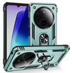 Per Redmi 14C 4G Custodia antiurto in TPU + PC con supporto (verde scuro)
