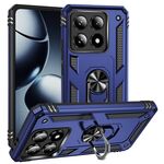 Per Xiaomi 14T Custodia antiurto in TPU + PC con supporto (blu)