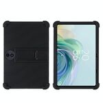 Per TCL TAB 11 FE Custodia protettiva antiurto in silicone per tablet con supporto (nero)