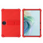 Per TCL TAB 11 FE Custodia protettiva antiurto in silicone per tablet con supporto (rosso)