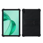 Per Honor Pad X9 Custodia protettiva antiurto in silicone per tablet con supporto (nero)