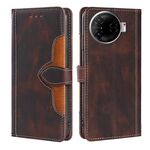 Per Tecno Camon 30 Pro 5G Custodia in pelle con fibbia magnetica Skin Feel (marrone)