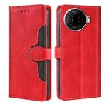 Per Tecno Camon 30 Pro 5G Custodia in pelle con fibbia magnetica Skin Feel (rosso)