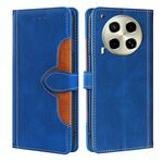 Per Tecno Camon 30 Custodia in pelle con fibbia magnetica Skin Feel (blu)