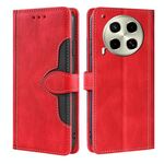 Per Tecno Camon 30 Custodia in pelle con fibbia magnetica Skin Feel (rosso)