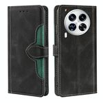 Per Tecno Camon 30 Premier 5G Custodia in pelle con fibbia magnetica Skin Feel (nero)