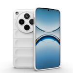 Per OPPO Find X8 5G Magic Shield TPU + Custodia in flanella per telefono (bianco)