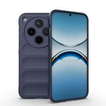 Per OPPO Find X8 5G Magic Shield TPU + Custodia in flanella per telefono (blu scuro)