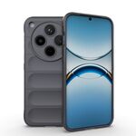 Per OPPO Find X8 5G Magic Shield TPU + Custodia in flanella per telefono (grigio scuro)