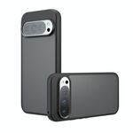 Per Google Pixel 9 / 9 Pro Armor Precise Hole PC Hybrid TPU Custodia per telefono (nero satinato)