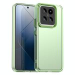 Per Xiaomi 14 Pro Candy PC Hybrid TPU antiurto Custodia per telefono (verde)