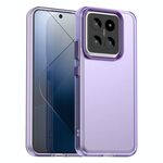 Per Xiaomi 14 Pro Candy PC Hybrid TPU Custodia antiurto per telefono (viola)