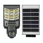 Lampione solare con telecamera HD di monitoraggio a doppia lente V380 4G WiFi 10X, memoria: scheda SD da 64 GB