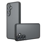 Per Samsung Galaxy S24 FE 5G Armor Precise Hole PC Hybrid TPU Custodia per telefono (nero satinato)