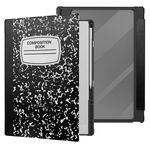 Per reMarkable Paper Pro 2024 Custodia per tablet in pelle PU acrilica da 11,8 pollici (nero bianco)