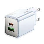 Caricabatterie hoco N46 Glorious PD20W e QC3.0 a doppia porta, tipo di spina: spina UE (blu)