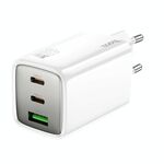 hoco N49 Glorious PD65W 2 x Type-C / USB-C, USB-A Caricabatterie rapido a tre porte, tipo di spina: spina UE (bianco)