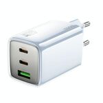 hoco N49 Glorious PD65W 2 x Type-C / USB-C, USB-A Caricabatterie rapido a tre porte, tipo di spina: spina UE (blu)