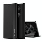 Per Xiaomi Redmi 14C Custodia per telefono in pelle adsorbimento elettrolitica laterale (nera)