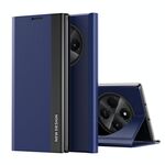 Per Xiaomi Redmi 14C Custodia per telefono in pelle adsorbimento elettrolitico laterale (blu scuro)