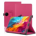 Per TCL Nxtpaper 14 Custodia per tablet in pelle con texture tutto incluso da 14,3 pollici (rosso rosa)