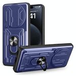 Per Redmi Note 14 Pro+ 5G Custodia per telefono scorrevole Camshield TPU+PC con slot per schede (blu)