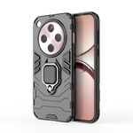 Per OPPO Find X8 5G Custodia protettiva antiurto in PC + TPU con supporto ad anello magnetico (nero)