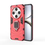 Per OPPO Find X8 Pro PC + TPU Custodia protettiva antiurto per telefono con supporto ad anello magnetico (rosso)