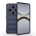 Per OPPO Find X8 Pro 5G Magic Shield TPU + Custodia in flanella per telefono (blu scuro)