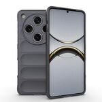 Per OPPO Find X8 Pro 5G Magic Shield TPU + Custodia in flanella per telefono (grigio scuro)