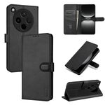 Per OPPO Find X8 AZNS Custodia per telefono in pelle con texture di vitello e pelle di vitello (nero)