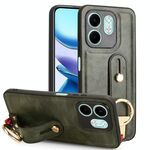 Per Infinix HOT 50i X6531 Custodia per telefono in pelle con cinturino posteriore (verde)