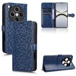 Per OPPO Find X8 Pro Custodia per telefono in pelle con trama a nido d'ape (blu)