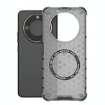 Per Honor X60 5G Custodia antiurto con anello magnetico a nido d'ape (nero)