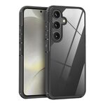 Per Samsung Galaxy S25+ 5G Custodia antiurto trasparente in acrilico+TPU per telefono (nero)