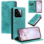 Per Xiaomi 15 Custodia per telefono in pelle magnetica goffrata Totem (verde)