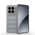 Per Xiaomi 15 5G Magic Shield TPU + Custodia in flanella per telefono (grigio)