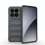 Per Xiaomi 15 5G Magic Shield TPU + Custodia in flanella per telefono (grigio scuro)