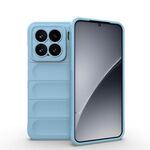 Per Xiaomi 15 5G Magic Shield TPU + custodia in flanella per telefono (azzurro chiaro)
