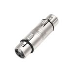 LZ1111 Adattatore XLR femmina-femmina a 3 pin (argento)