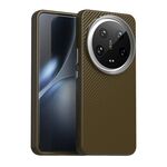 Per la custodia del telefono Xiaomi 14 Ultra Carbon Fiber Series IMD (marrone)